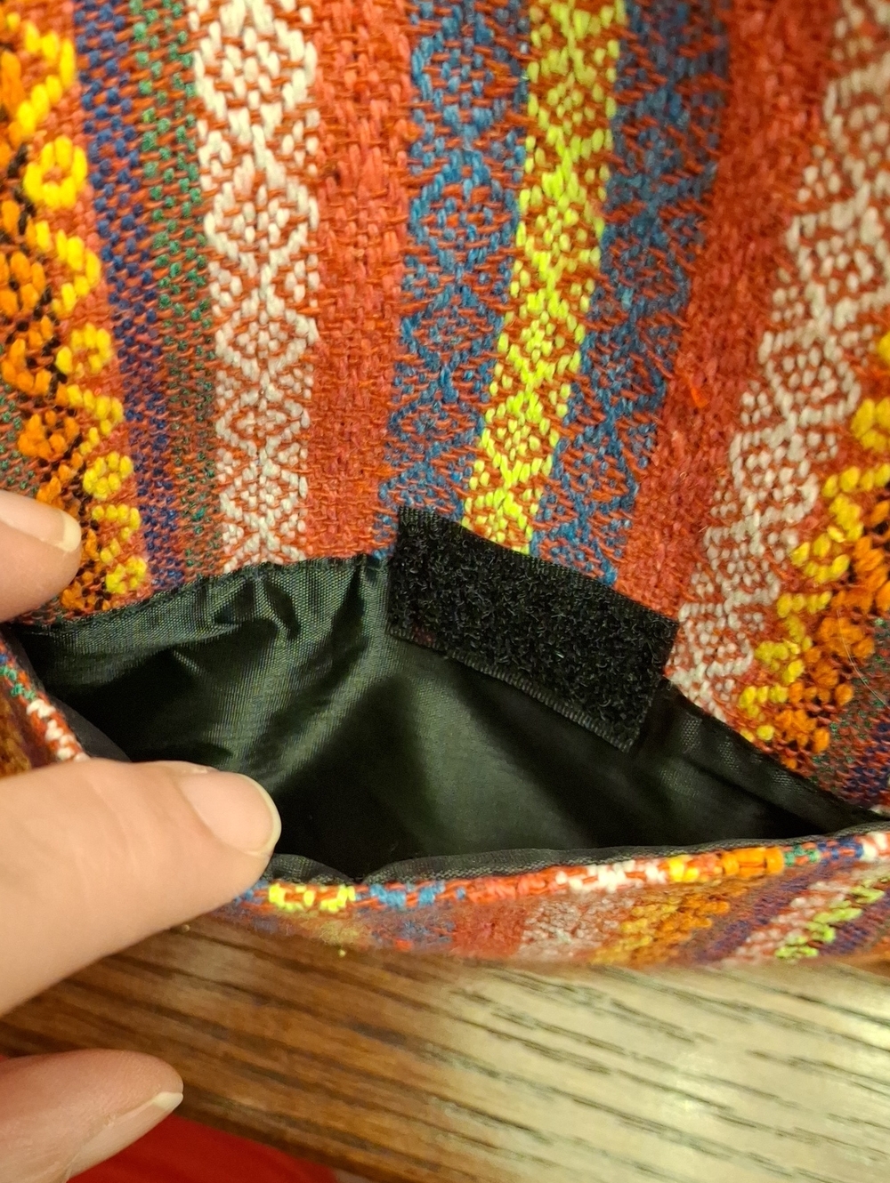 Desigual Bohemian Striped Fabric Hobo Bag - Preloved  Multicolor - Picture 5 of 15